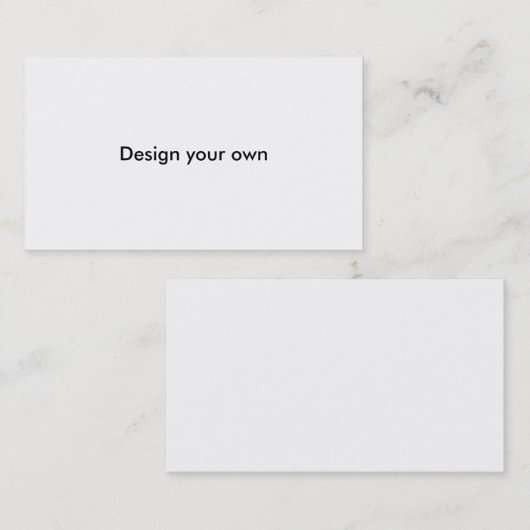 Ontwerp uw eigen Visitekaartjes (Voorkant / Achterkant)