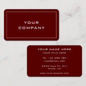 Ontwerp uw eigen Visitekaartjes aangepaste kleuren (Voorkant / Achterkant)