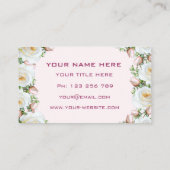 Ontwerp uw eigen White Rose visitekaartje template (Achterkant)