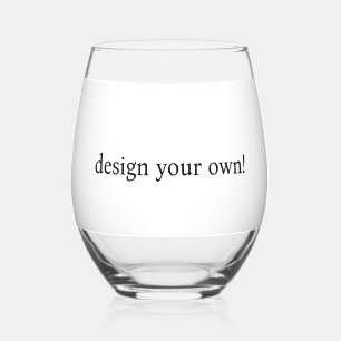 ontwerp uw eigen wijnglas zonder voet