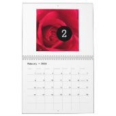 Ontwerp uw eigen witte fotokalender kalender (Feb 2026)