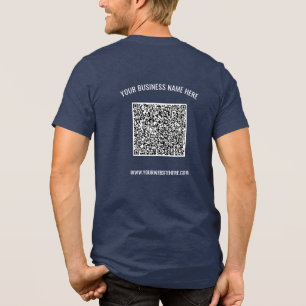 Ontwerp uw eigen zakelijk merk QR-code voorbeeld Tri-Blend Shirt