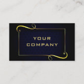 Ontwerp uw eigen zwart-gouden Visitekaartje (Voorkant)