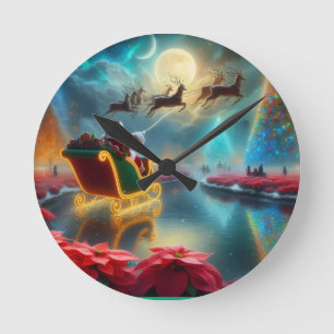 Ontwerp uw gepersonaliseerde kerstcadeau ronde klok