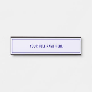 Ontwerp uw naam deur bord voorbeeld Kies kleuren Deurbordje