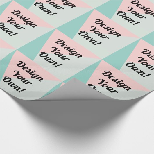 Ontwerp uw persoonlijke aangepaste cadeautjes cadeaupapier (Hoek)