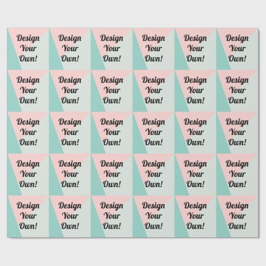Ontwerp uw persoonlijke aangepaste cadeautjes cadeaupapier (Vlak)