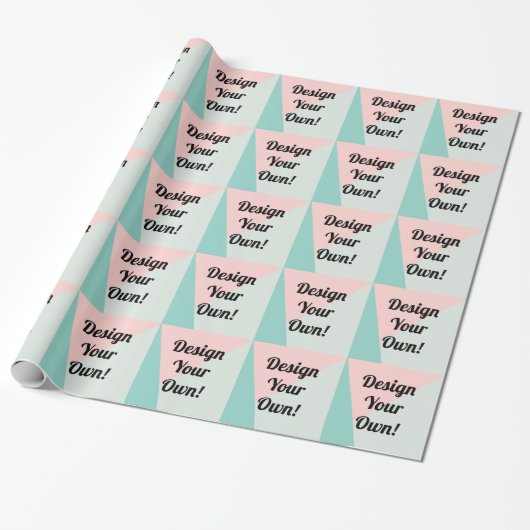 Ontwerp uw persoonlijke aangepaste cadeautjes cadeaupapier (Uitgerold)