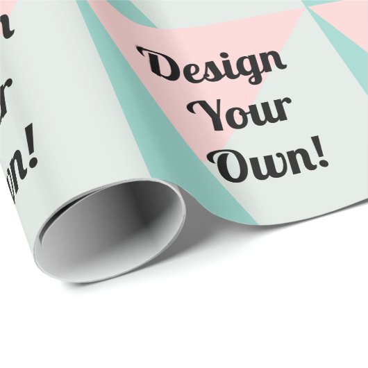 Ontwerp uw persoonlijke aangepaste cadeautjes cadeaupapier (Rol Hoek)