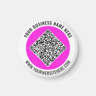 Ontwerp Uw QR Code Promotie Magnet Voeg Tekst Toe Magneet