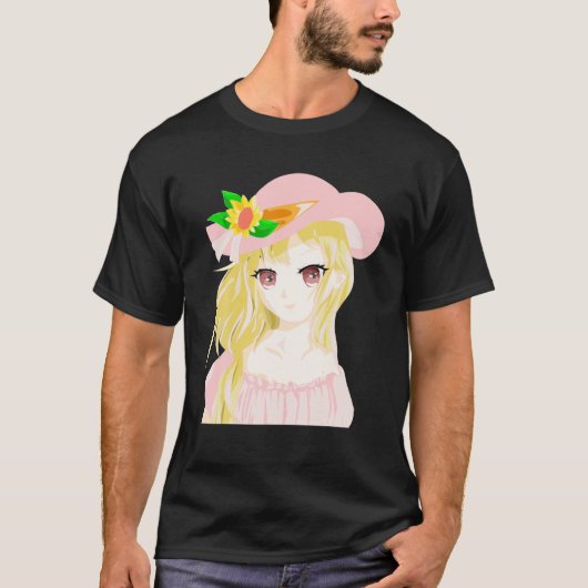 Ontwerp van aangename Kawaii Japanse Anime Pastel T-shirt (Voorkant)