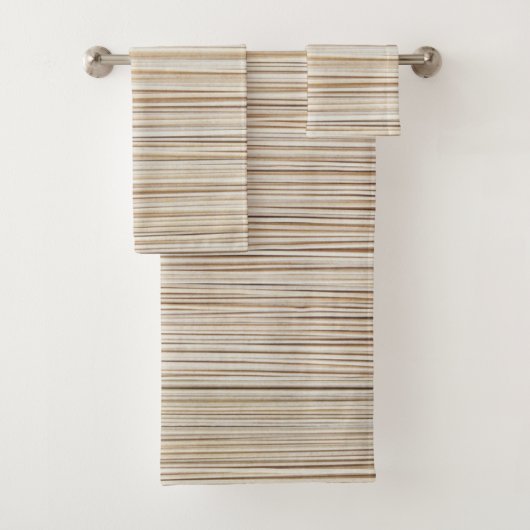 Ontwerp van abstracte bruine stutten bad handdoek (Insitu)