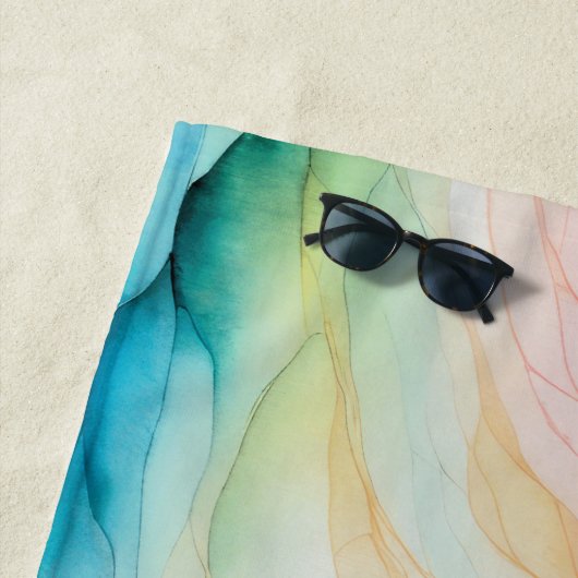 Ontwerp van abstracte Waterverf Strandlaken