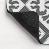  ontwerp van afbeelding in  houtskoolpatroon muismat (Hoek)