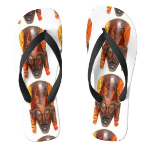ontwerp van afrikaans stammaskermodel teenslippers
