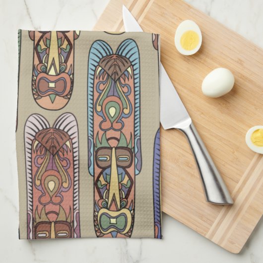 Ontwerp van Afrikaanse stammen Theedoek (Quarter Fold)