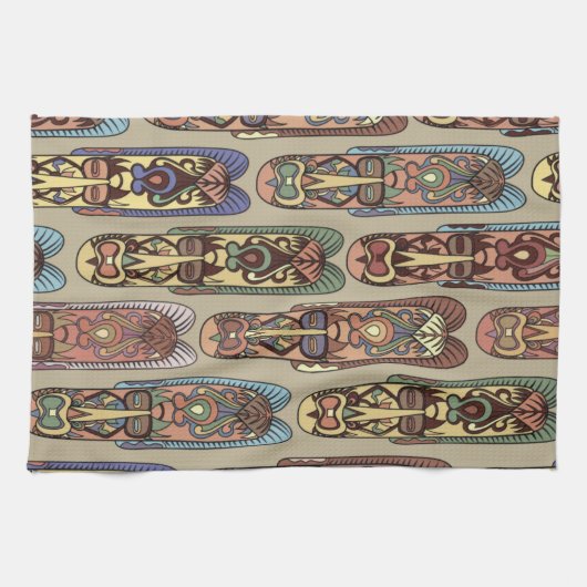 Ontwerp van Afrikaanse stammen Theedoek (Horizontaal)