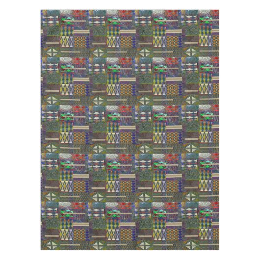 Ontwerp van Afrikaanse stijlpatchwork Tafelkleed (Voorkant)