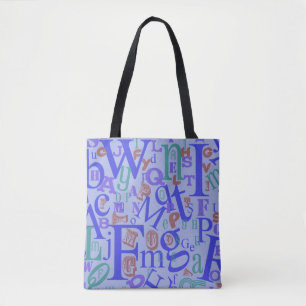 Ontwerp van alfabet van A naar Z Tote Bag