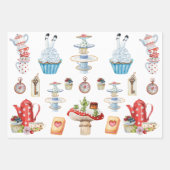 Ontwerp van Alice Tea Party Inpakpapier Vel (Voorkant)
