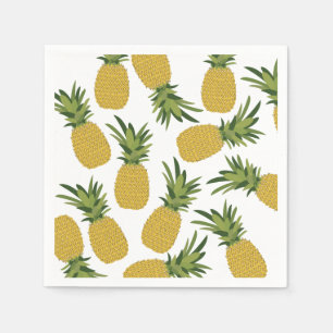 Ontwerp van ananas tropische vruchten servet