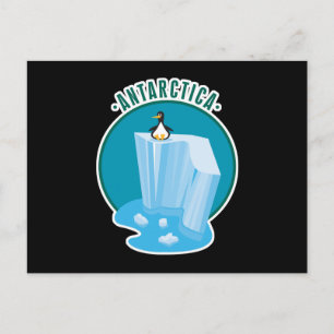 ontwerp van antartica penguin briefkaart