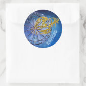 Ontwerp van antidiabeticum Astrologie Horoscope Ronde Sticker (Tas)
