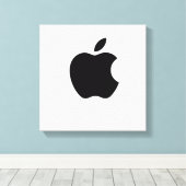 Ontwerp van Apple logo Canvas Afdruk (Insitu (Houten vloer))