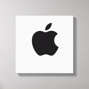 Ontwerp van Apple logo Canvas Afdruk