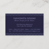 Ontwerp van Argyle (diep paars) Visitekaartje (Achterkant)