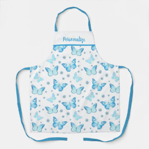 ontwerp van babyblauw flessenpatroon schort