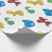 Ontwerp van ballondierfeest cadeaupapier (Hoek)