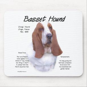 Ontwerp van Basset Hound History Muismat