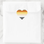 ONTWERP VAN BEER PRIDE STRIPES HART STICKER (Tas)