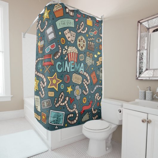 Ontwerp van bioscoopbioscoopbioscoopbioscoop douchegordijn (In situ)