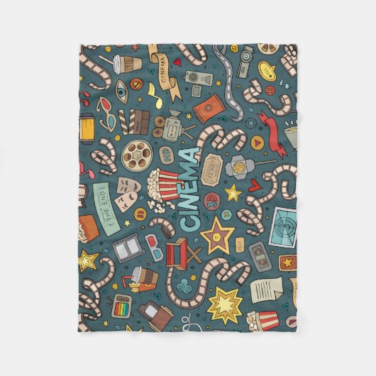 Ontwerp van bioscoopbioscoopbioscoopbioscoop fleece deken (Voorkant)