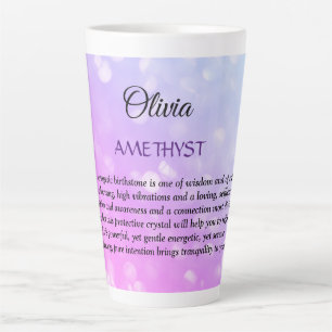 Ontwerp van Birthstone Amethyst februari Latte Mok