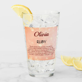 Ontwerp van Birthstone Ruby van juli Glas