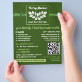 Ontwerp van bladgrasstroken, diensten voor grasver flyer (Hand)