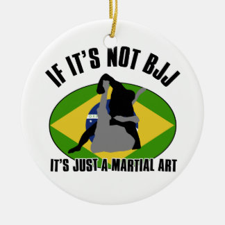 ontwerp van braziliaans-jiu-jitsu keramisch ornament