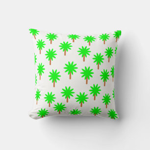 Ontwerp van Bright Groene Palm Kussen