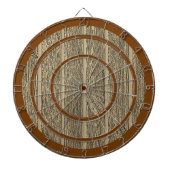 Ontwerp van bruin hout Aangepaste verordening Dart Dartbord (Voorkant)
