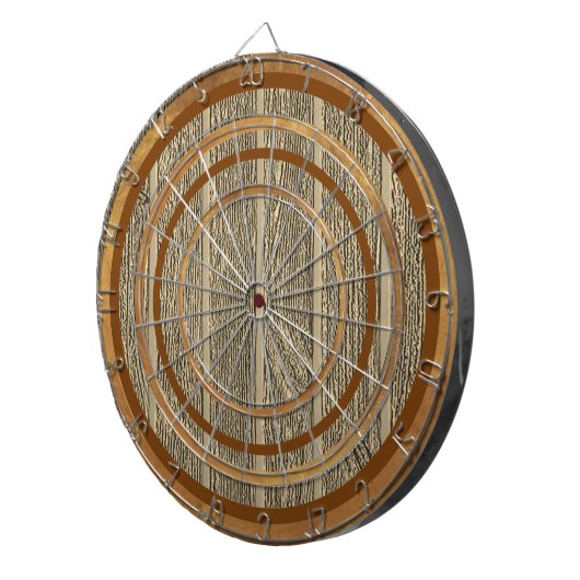 Ontwerp van bruin hout Aangepaste verordening Dart Dartbord (Voorkant Rechts)