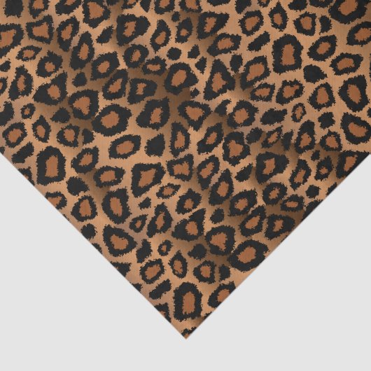 Ontwerp van bruin leopard tissuepapier (Detail)