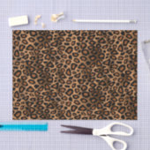 Ontwerp van bruin leopard tissuepapier (Craft)