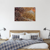 Ontwerp van bruine fazant canvas afdruk (Insitu (Slaapkamer))
