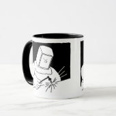 Ontwerp van Cartoon voor lassen en fabricage Mok (Voorkant links)