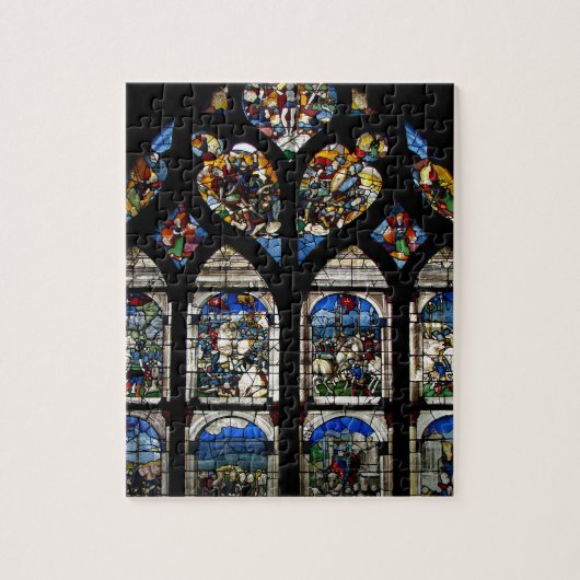 ONTWERP VAN CATHEDRAG GLAS IN LOOD LEGPUZZEL (Verticaal)