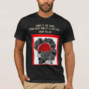 Ontwerp van chaos en realiteit t-shirt