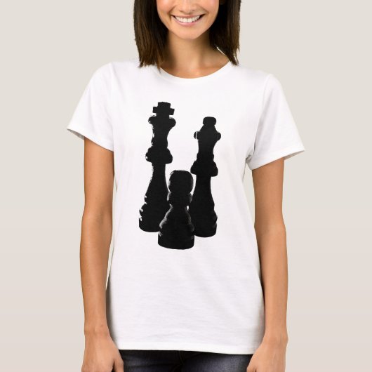 Ontwerp van Chess Piece silhouette T-shirt (Voorkant)